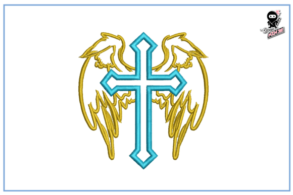 Christian Cross with Wings Embroidery Review for Real Projects
