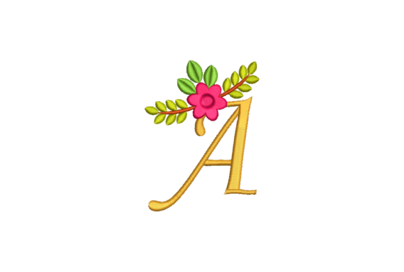 Cute A Letter Embroidery Design, 3 Sizes Review for Craft Fairs