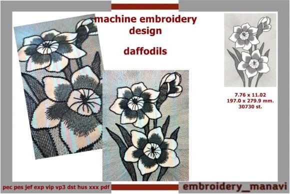 Daffodils Embroidery Design: A Timeless Choice for Personalized Gifts