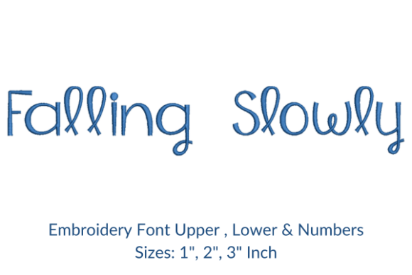 Falling Slowly Fonts Embroidery Design Review