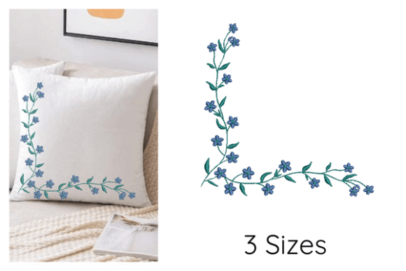 Floral Corner Embroidery Design Review: A Timeless Border for Personalized Gifts