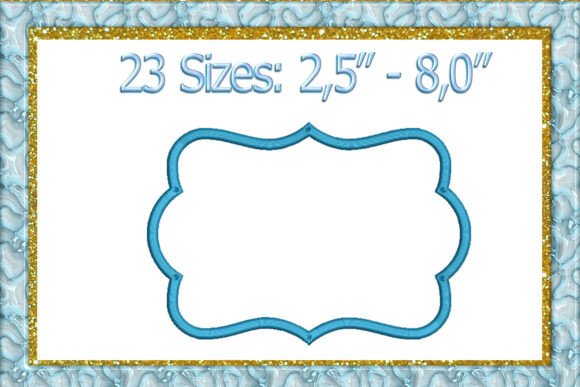 Frame Applique Machine Embroidery Design