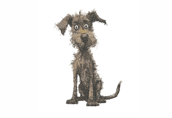 Funny Dog Machine Embroidery Design