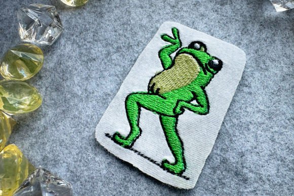 Groovy Frog Machine Embroidery Design Review for Boutique Apparel