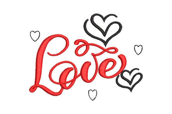 Letter Love with Heart Embroidery Design Review