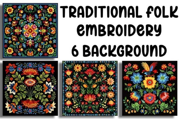 Traditional Folk Embroidery: A Timeless Design for Craft Fairs
