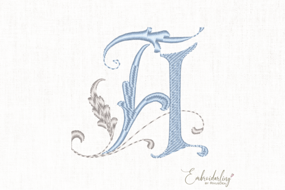 Vintage Floral A Embroidery Design Review for Boutique Sweatshirts