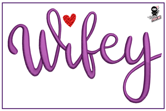 Wifey, Wedding Embroidery
